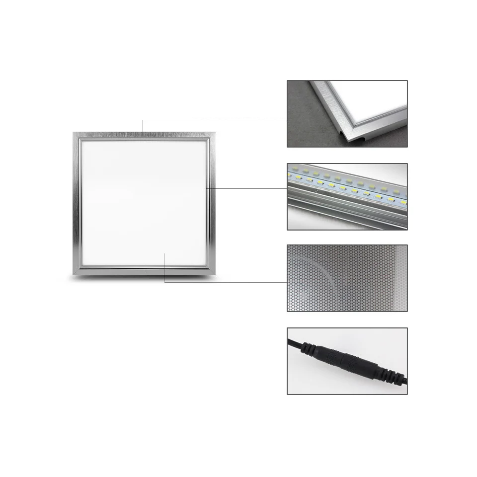 LED Panel Light 600x600 48w Square 300x300 18w 300x600 24w Ceiling 4800lm Indoor Lighting AC85 265V CE ROHS|led panel light 600x600|led lightled |