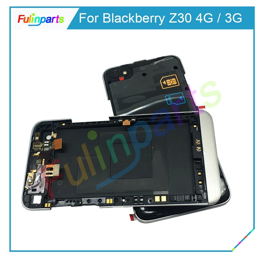 Для Blackberry Z30 4G/3G средняя рамка Корпус Шасси с кнопкой питания гибкий кабель в