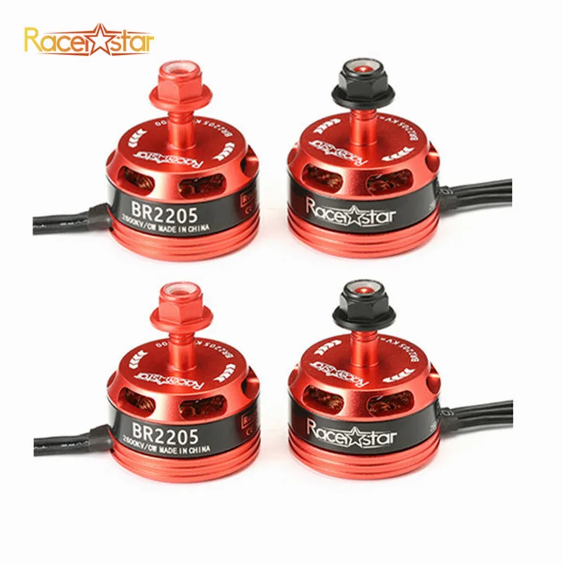 Высокое качество 4 шт. Racerstar Racing Edition 2205 BR2205 2600KV 2-4S бесщеточный двигатель CW/CCW для