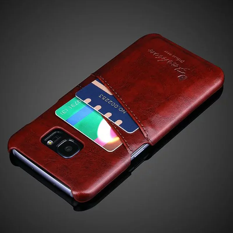 HC55 Старинные S7/S7 Крайний Случай Кожаный Бумажник Слот Для Карты Fundas Samsung Galaxy Edge/S6/S6
