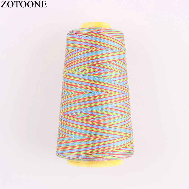 ZOTOONE набор разноцветных ниток для швейной машины, нейлоновая нить для вышивания, нить для вышивания, катушка, аппликация на аксессуары для шитья одежды - Цвет: SE0001