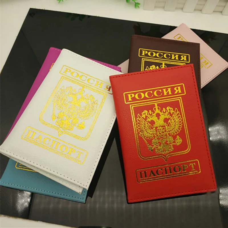 Обложка для паспорта мужчин и женщин из искусственной кожи России 2018 | Багаж