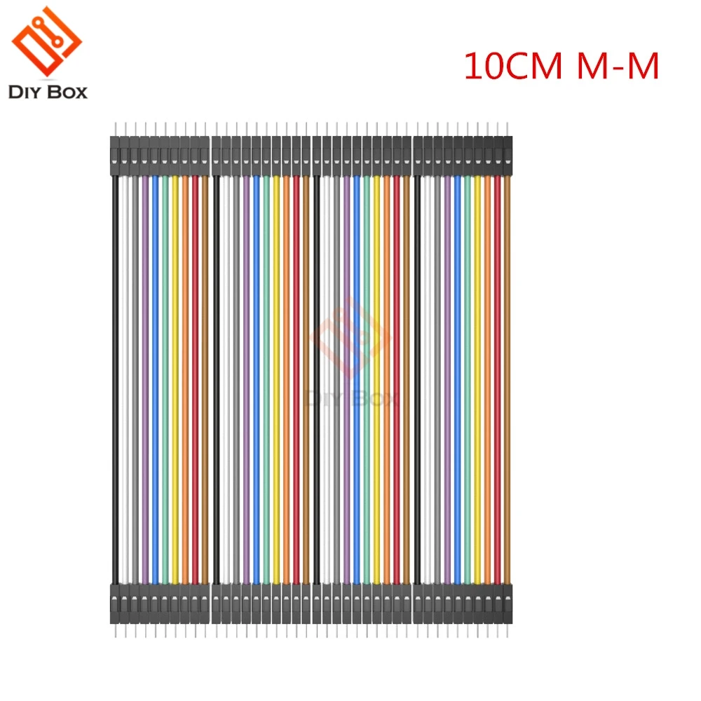 10CM M-M 40PIN Dupont Line 10 см 20 см мужской/женский-мужской или женский-Женский Соединительный провод Dupont кабель для arduino DIY KIT - Цвет: 10CM M-M