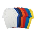 Футболка BLWHSA мужская с коротким рукавом, тенниска из 100% хлопка, круглый вырез, однотонная майка