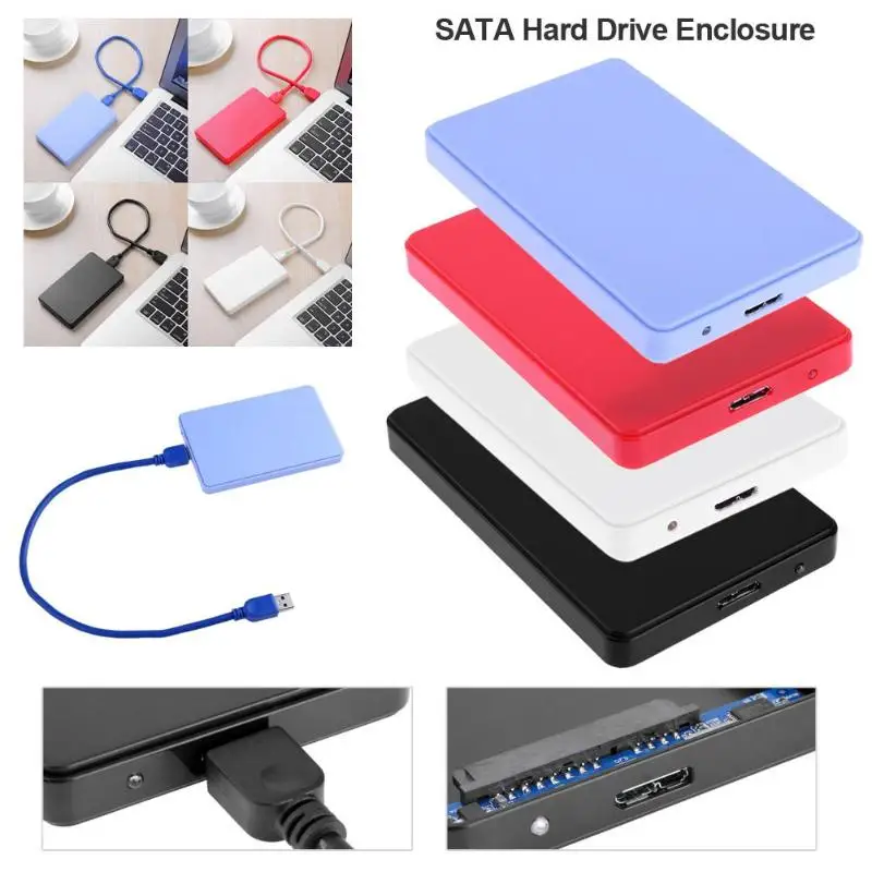 VODOOL 5 Гбит/с 2.5in USB3.0 SATA коробка для жесткого диска 3 ТБ HDD жесткий диск SSD Внешний