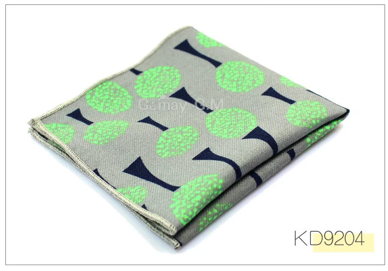 Fashion Suits Flower Printing Pocket Square 25cm*25cm Men's Cotton Handkerchiefs Chest Towel Ladies Hanky Hankies for Men - Цвет: KD9204