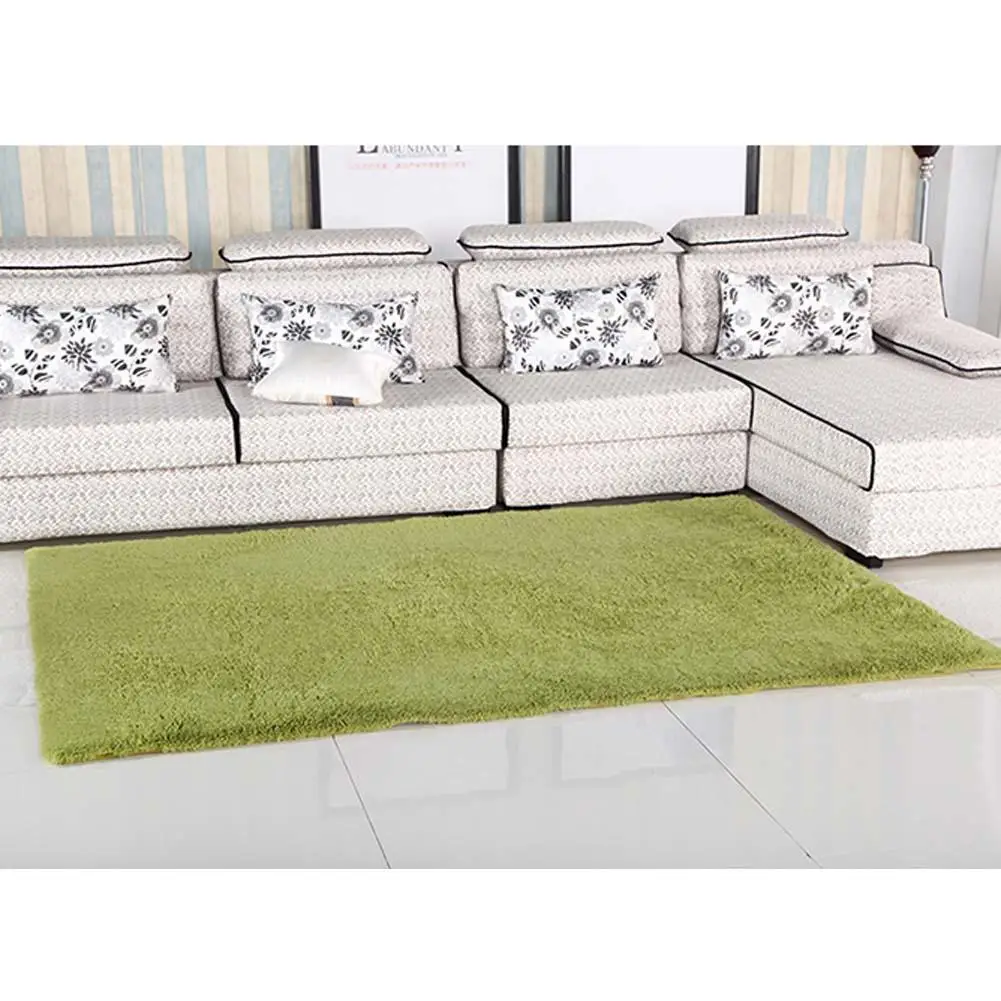 Пушистый коврик анти лыжный лохматый ковер для столовой пола G Зеленые лохматые