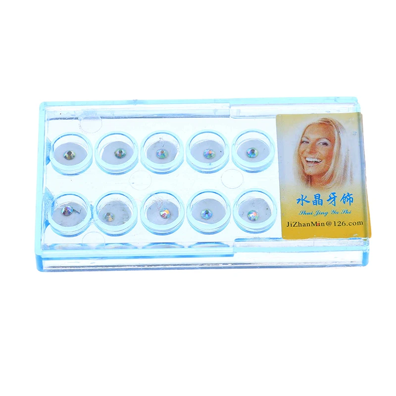 

10pcs Diamond Bur Dental Material Teeth Whitening Studs Denture Acrylic Teeth Crystal Ornament Oral Hygiene Tooth Decoration