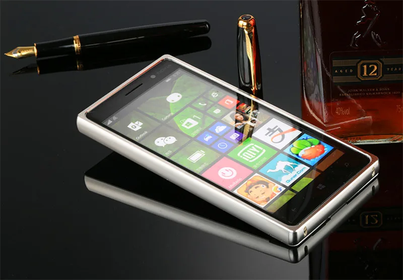 Зеркальный чехол для Nokia Lumia 830 металлическая алюминиевая рамка с задней крышкой