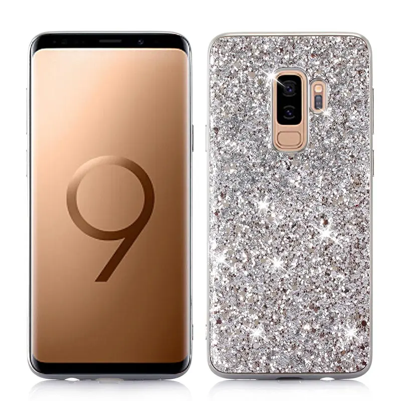 Блеск Чехол для телефона samsung Galaxy S9 плюс роскошный мягкий силиконовый