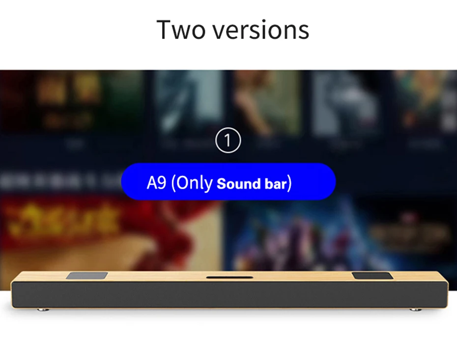 A9 Bluetooth Саундбар с S2 сабвуфером 3D домашний кинотеатр звуковая система звуковая панель HIFI беспроводной динамик для ТВ AUX TF оптический вход