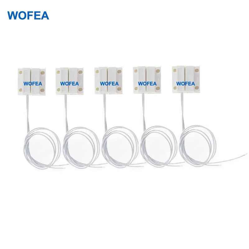 WOFEA 5 пар проводной окна двери магнитная запись охранной сигнализации системы