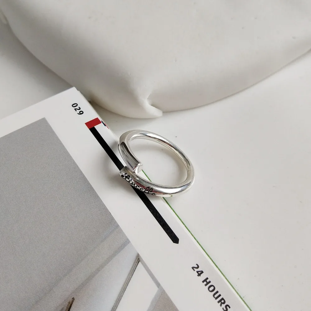 Минималистичное Аутентичное ювелирное изделие из стерлингового серебра S925 с