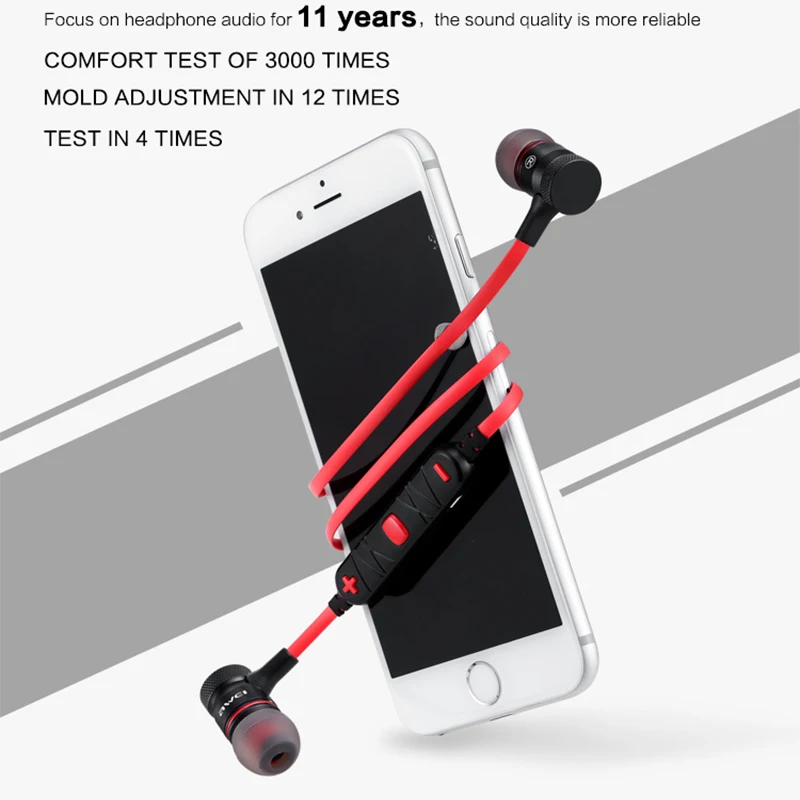 AWEI A920BLCSR4.1 bluetooth-гарнитура беспроводные наушники спортивные с микрофоном CVC6.0 шумоподавление стерео звуковые наушники