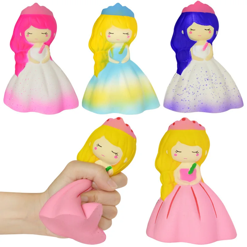 Мягкая игрушка милый Kawaii мультяшный олень большие сжимаемые игрушки для кошек