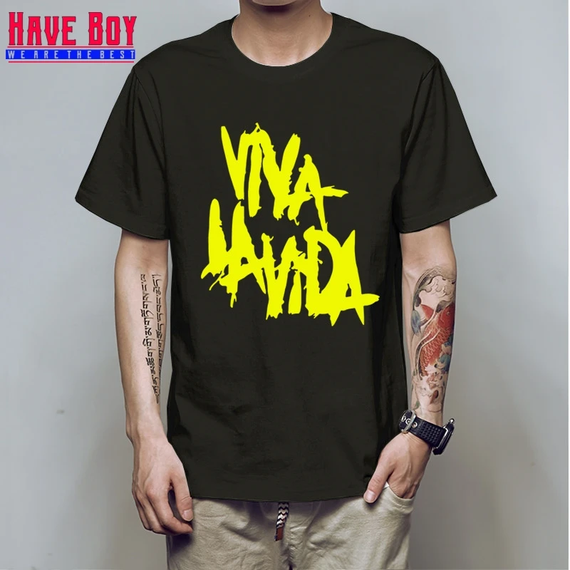 HAVE BOY Rock Coldplay Viva la vida свободная Мужская футболка для мужчин новая хлопковая Повседневная футболка с короткими рукавами Camisetas Masculina HB160