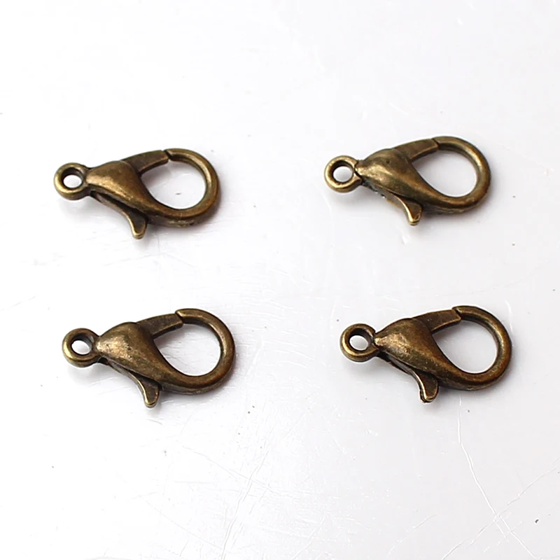 100 шт./лот браслет с застежкой в виде Омаров из розового золота серебра бронзы