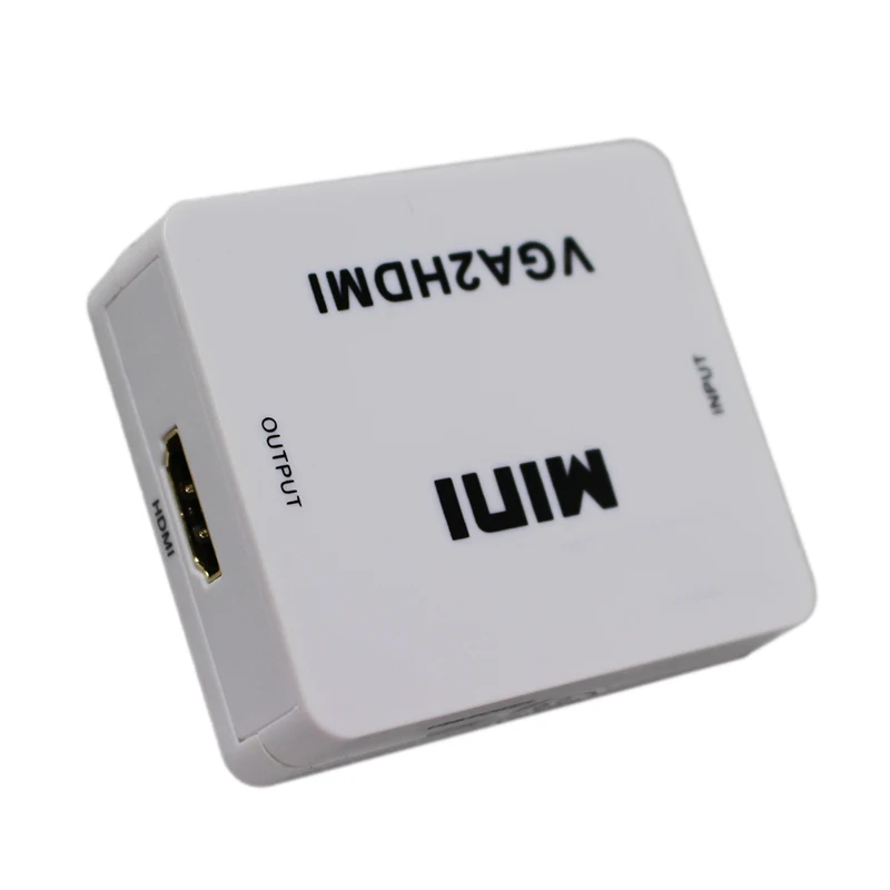 Переходник для мини-аудио и VGA на HDMI 2 шт./лот кабель преобразователя видео со