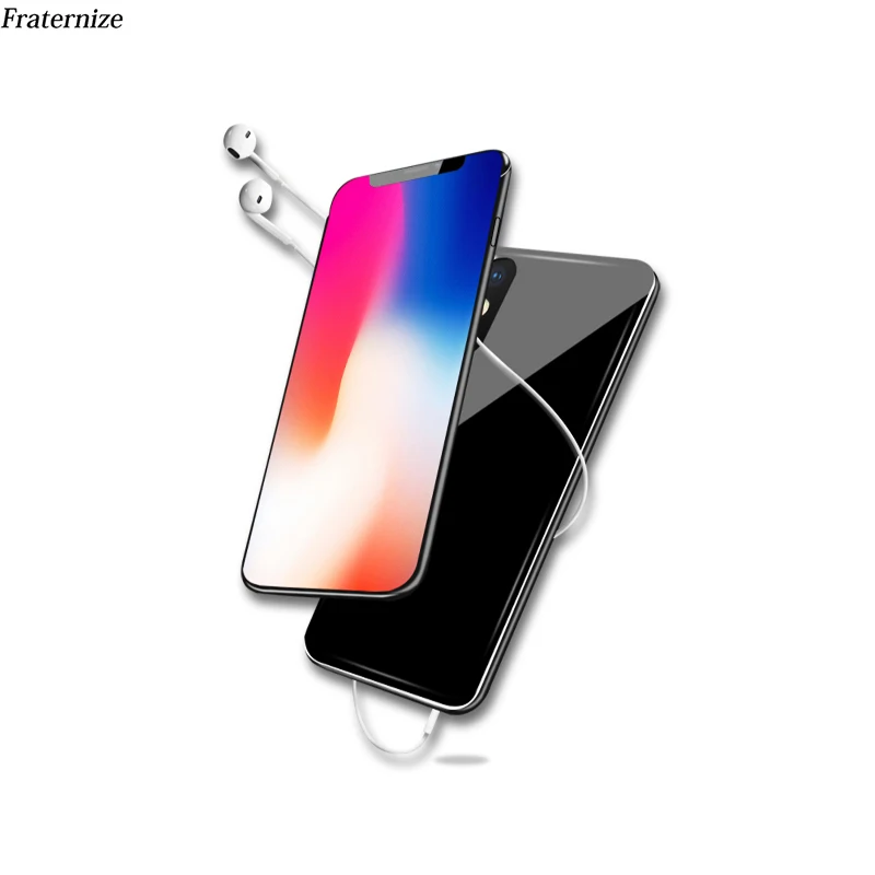 Тонкий чехол для зарядного устройства iPhone XS Max закаленное стекло ударопрочный