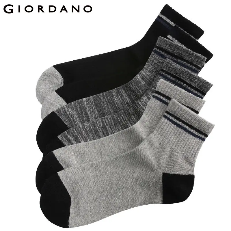 34Grey Giordano три пары мужских носков из натурального хлопка, имеют множество вариантов цветов и размеров - Цвет: 34Grey