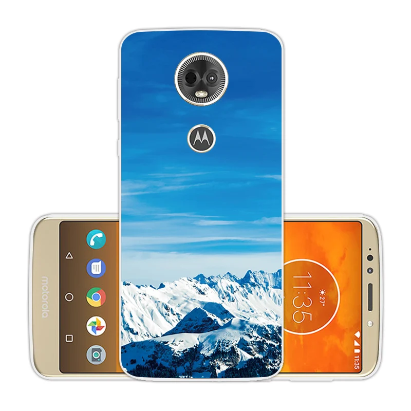 6.0 inch Soft Silicone for Motorola E5 Plus Slim TPU Phone Shell MOTO E5Plus Transparent Gel Ultrathin Landscape Coque |
