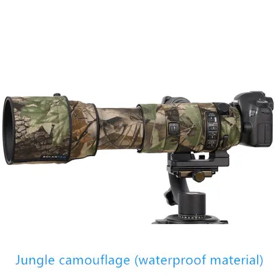 Jungle camouflage ROLANPRO чехол для объектива камеры Камуфляжный для SIGMA 150-600 мм F5-6.3 DG OS HSM спортивный защитный чехол - Цвет: Jungle camouflage