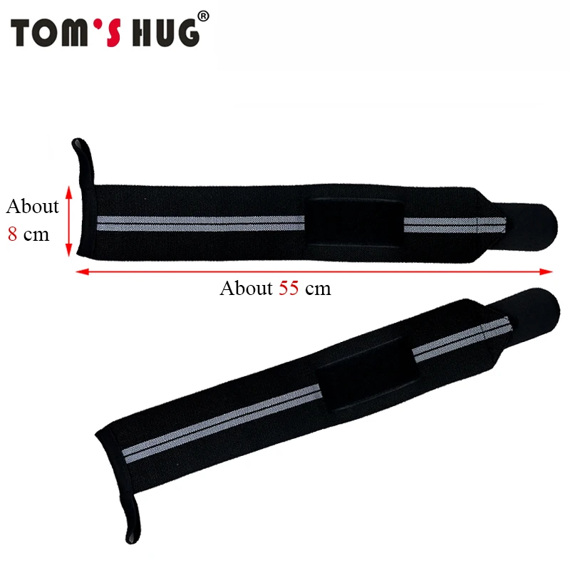 

1 Pair Adjustable Wristband Wrist Support Brace Tom's Hug Brand Professional Sports Protection Wristbands Wrist Protect Grey