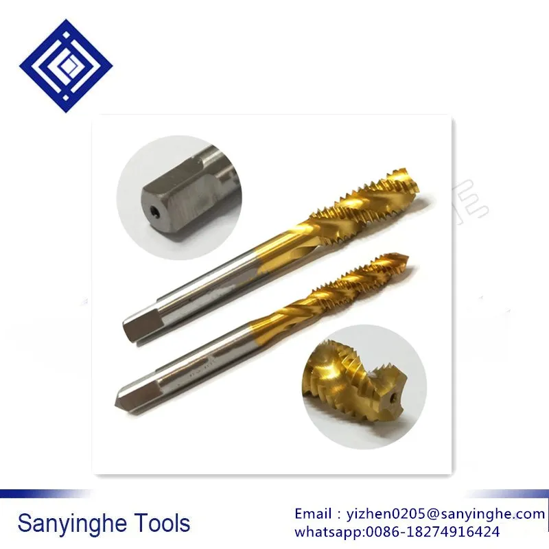 5 шт./лот высокоскоростной станок из стали спиральные винтовые метчики с