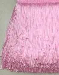 light pink SASKIA 10 метров 20 см длинная кружевная обрезанная лента Материал кисточки бахрома кружевное шитье одежды Diy латинское платье комплектующие для штор отделка - Цвет: light pink