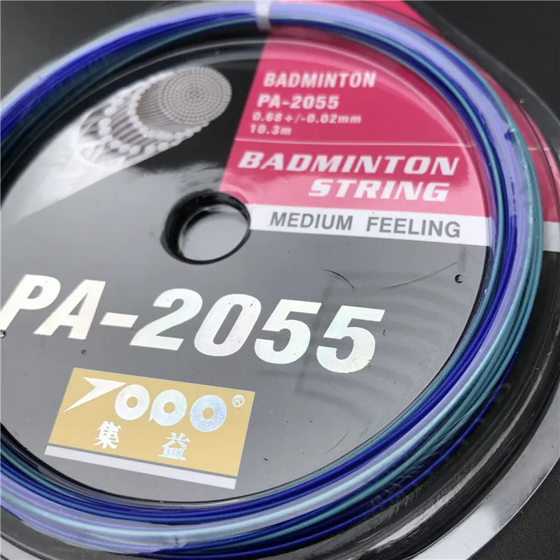 1 шт. TOPO PA-2055 радужные Струны для бадминтона Красочные Струны для бадминтона, разные цвета, tenstion 22-27 фунтов