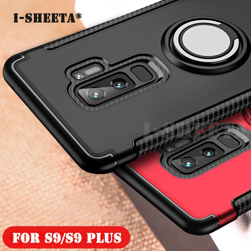 Гибридный Жесткий ПК мягкий TPU для samsung S10 Plus S9 + 360 магнитный металлический