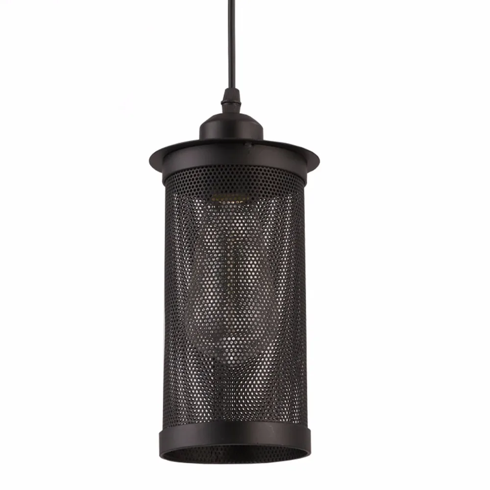 

Iron Cage Lampshade Pendant Lights Retro Industrial wind Metal Mesh Net Aisle Hanging Light for bar Living dining room hallway
