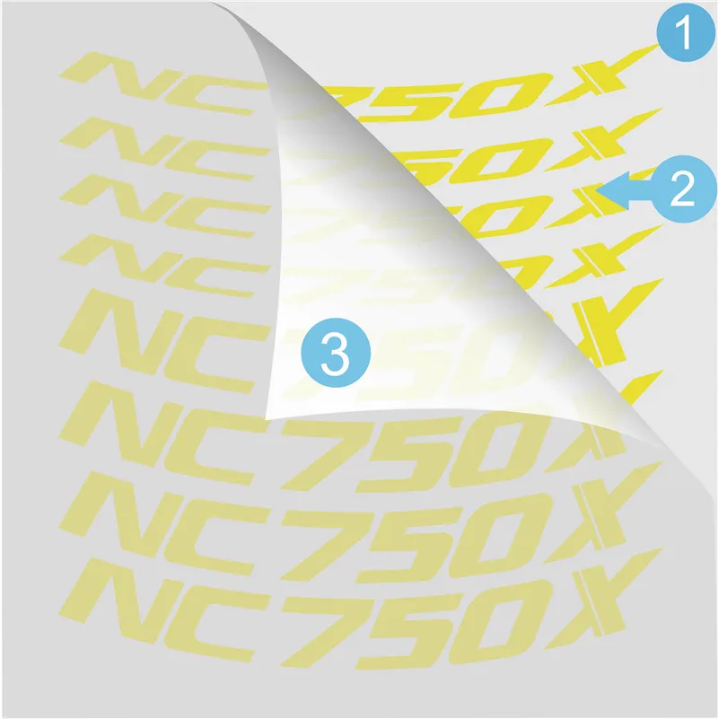 Motorcycle Styling Wheel Hub Tire Sticker Car Accessories Decorative logo Decal For Honda NC750X nc 750x