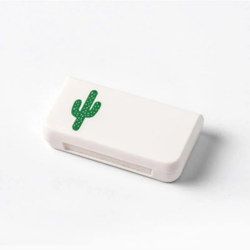 Медицинский Набор таблеток фламинго кактус лист Pillbox Диспенсер небольшой набор