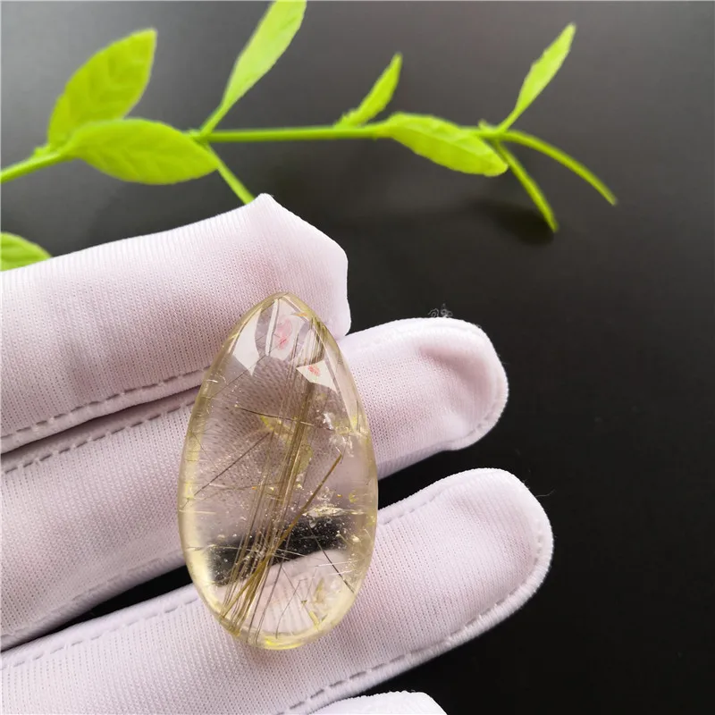 

Natural Quartz Rutilated Crystal Rutile Mineral Specimen Chakra Reiki Rock Stones Hair Crystal Children Collection Gift