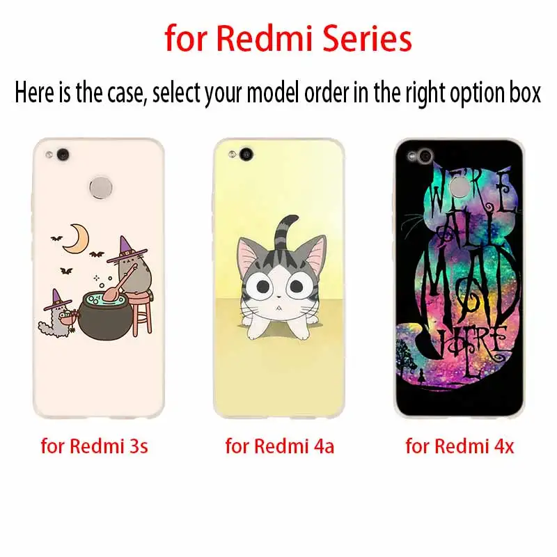 Силиконовый чехол для Xiaomi Redmi Cover 9 8 7 6 5 4 A 9at Prime 4x K20 Pro Y3 милый забавный с кошачьими