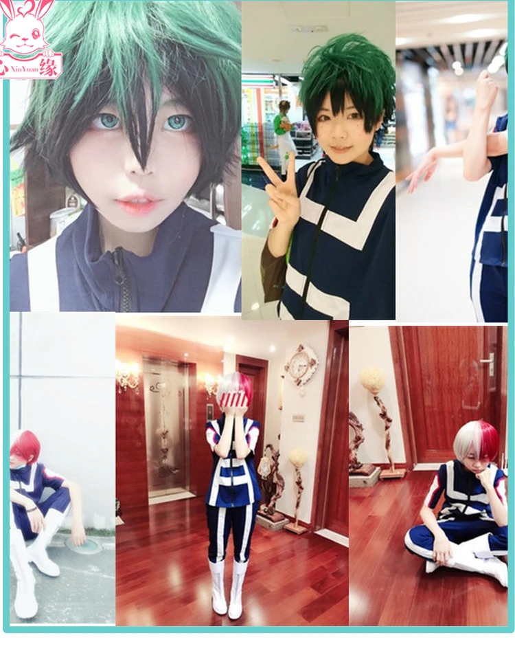 Костюм для косплея моя геройская Академия Bakugou Katsuki/Iida Tenya/Todoroki Shouto спортивная