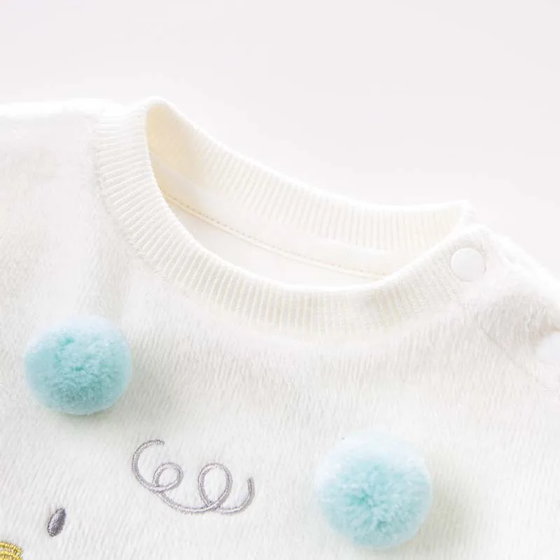 DBH9194 dave bella autumn new born baby sheep print long sleeve romper infant toddler jumpsuit children boutique 1 piece |
