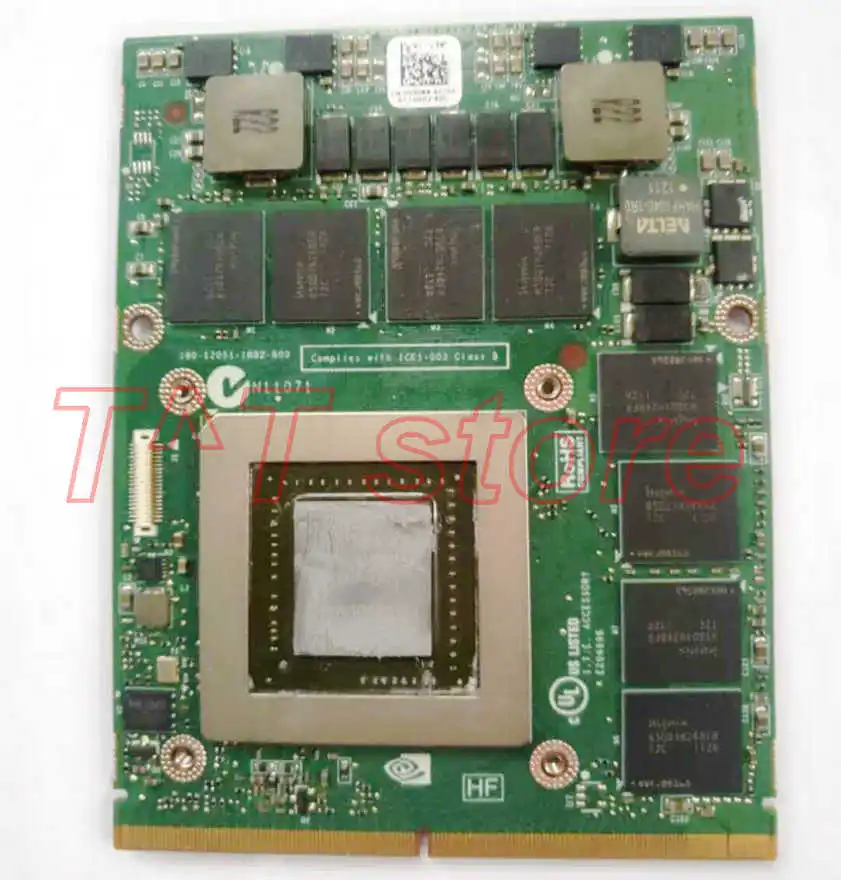 GTX680M GTX 680M для Dell Alienware M17x M18x графическая видеокарта GDDR5 20HTK 020HTK CN работает хорошо