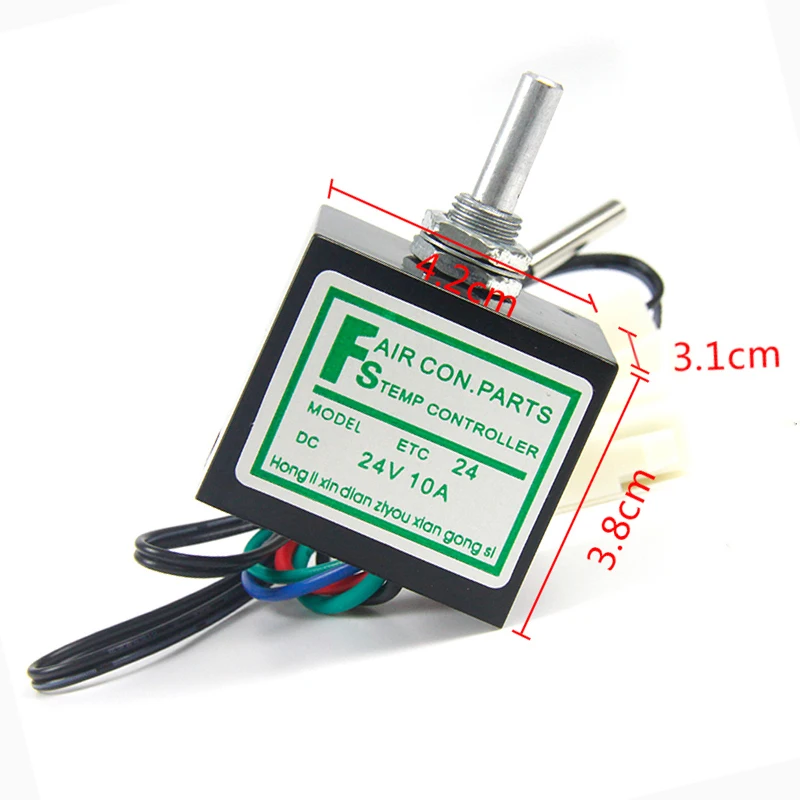 Temperature Rotary Switch For Car Auto A/C Air Conditioner Evaporator With Sensor DC 12V/24V 10A