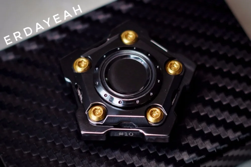 Мини Пентагон из циркония (черный) сплав EDC ручной Спиннер металлическая