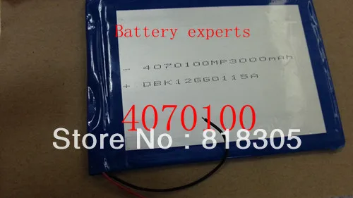 10 ШТ. 3000 мАч литий-ионный полимерный аккумулятор 3.7 v для 7 дюймов tablet PC 40*70*100 мм |