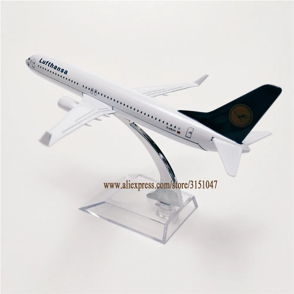 16 см Air Германии Lufthansa Boeing 737 B737 800 модель самолета металл литья под давлением