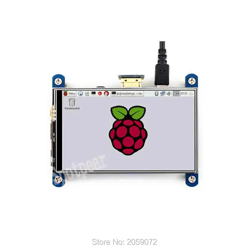Raspberry Pi LCD сенсорный экран 4 дюйма 800x480 IPS hdmi дисплей лучше чем 3 5 экран|raspberry pi|raspberry
