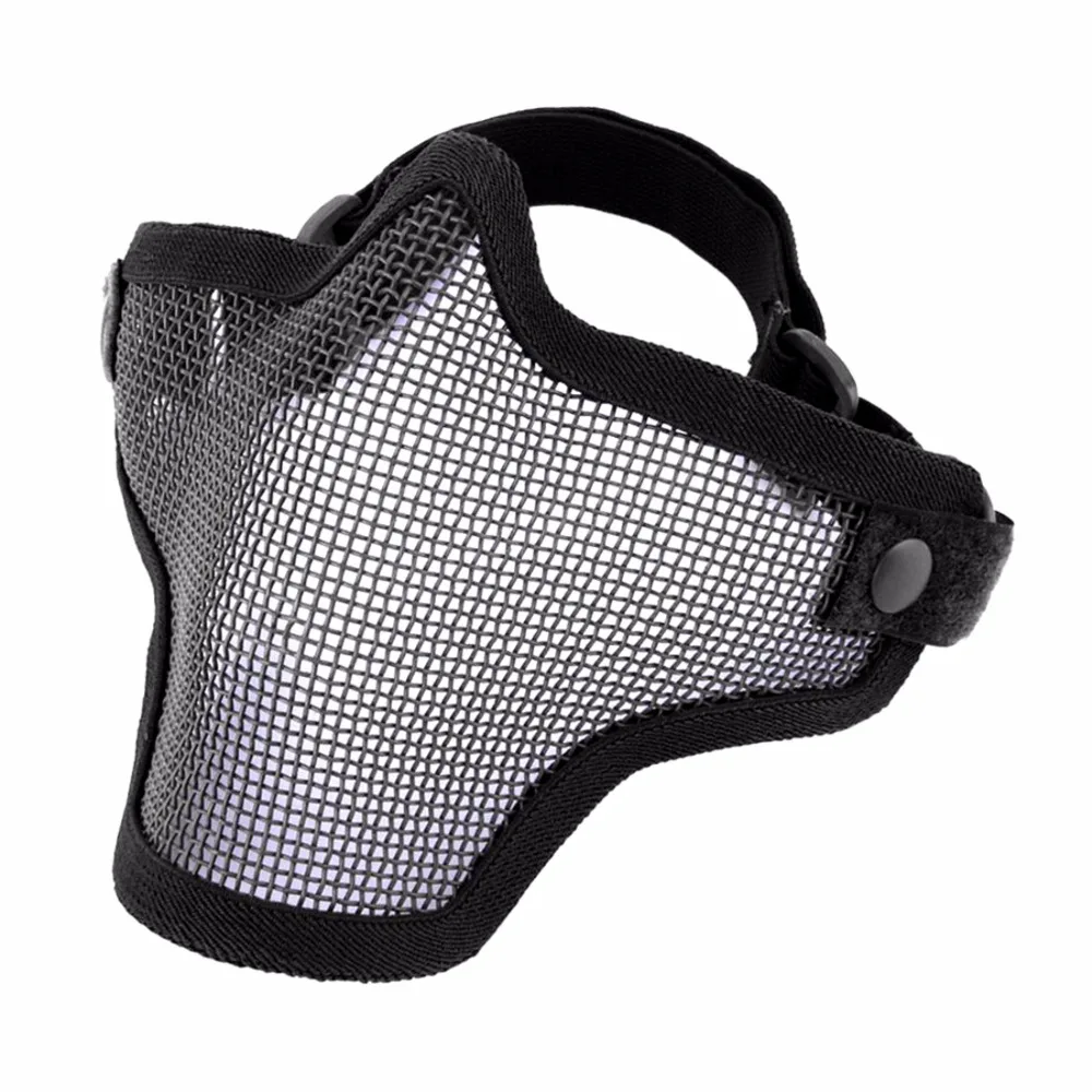 Маска для страйкбола Тактический шлем половина нижнего лица сетчатая