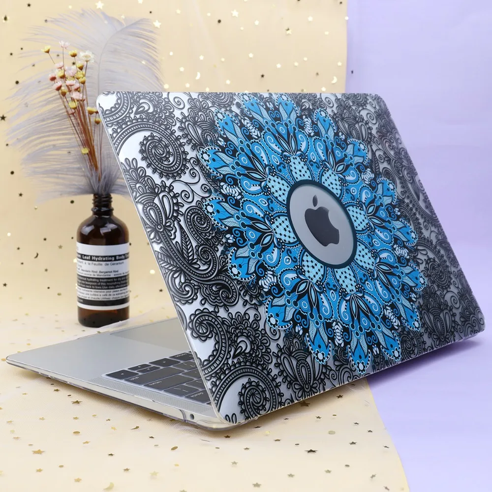 Crystal Case для Apple Macbook Air 13,3 11 Pro 13 12 15 ноутбук Retina печати Обложка Touch Bar крышка клавиатуры A1466 A1932