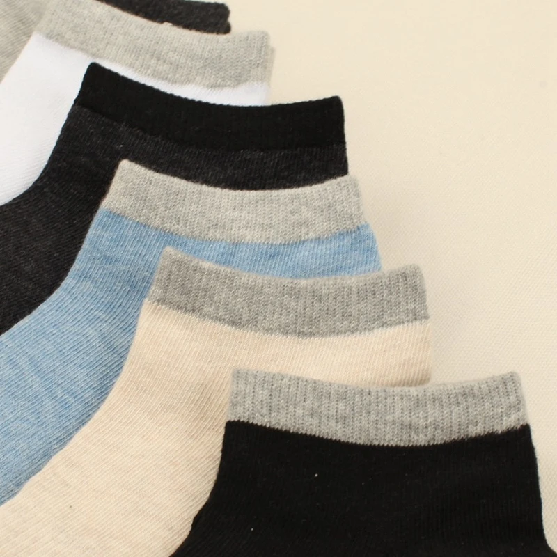 Мужские короткие носки хлопковые до щиколотки модные носки-башмачки на весну и