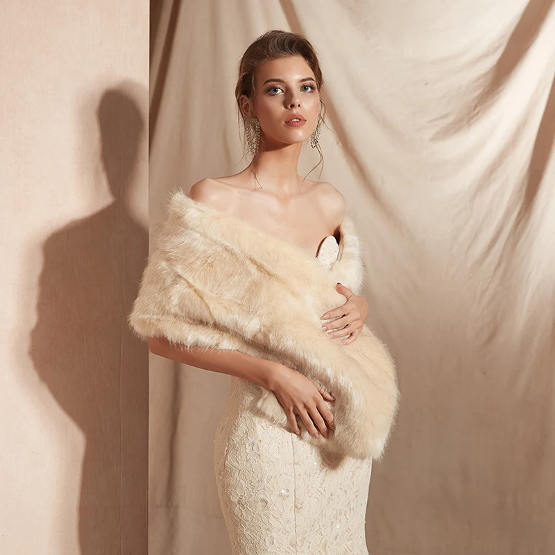 Женское свадебное болеро Forevergracedress элегантное мягкое пальто из искусственного