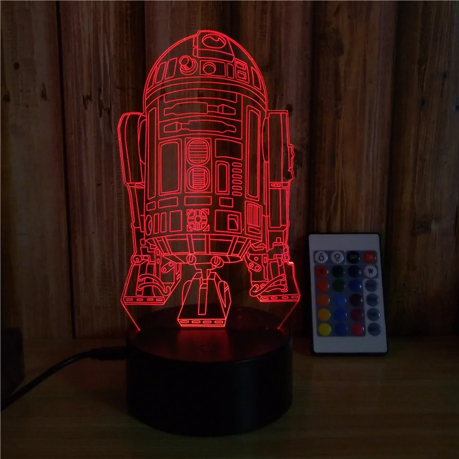 Горячая Новинка 3D ночник лампада Светодиодная звезда настольная лампа сенсорный