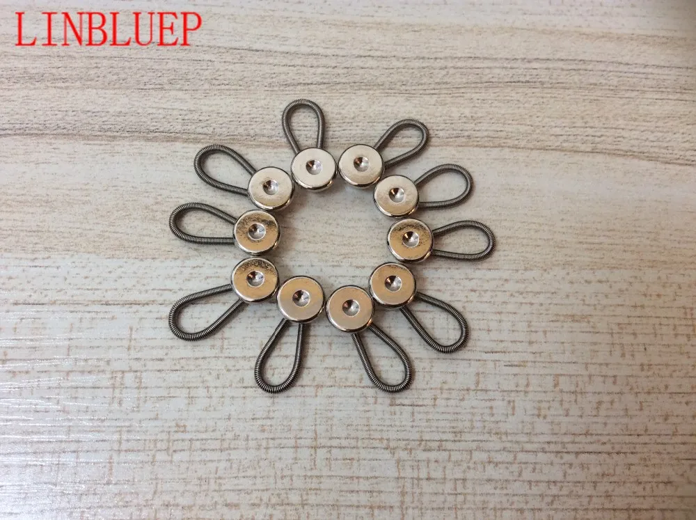 6 металлических рубашек стрейчевая искусственная кожа удлинитель для пуговиц